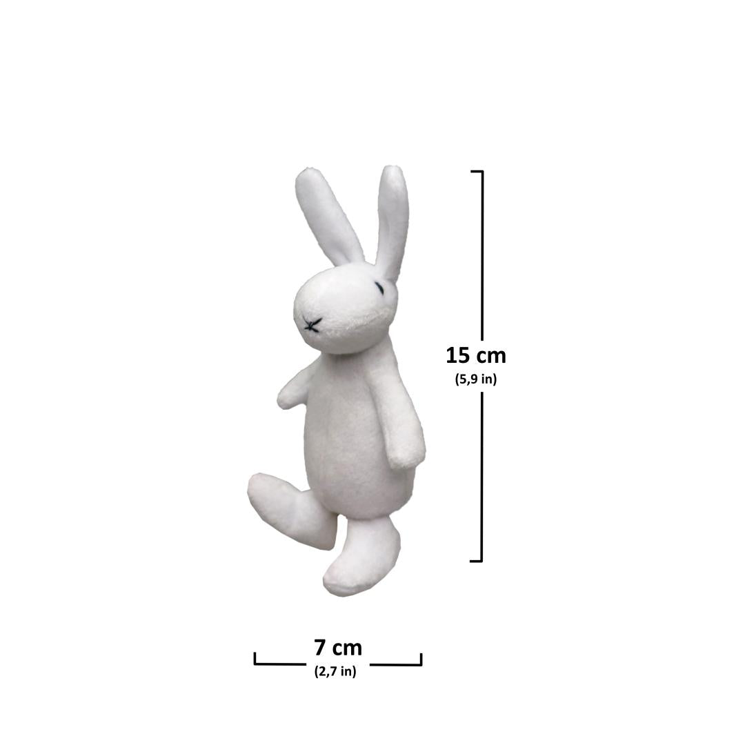 Rabbit Bobby - 15 cm Finger Puppet Plush Toy / Kralik Bobbek prstovy manasek
