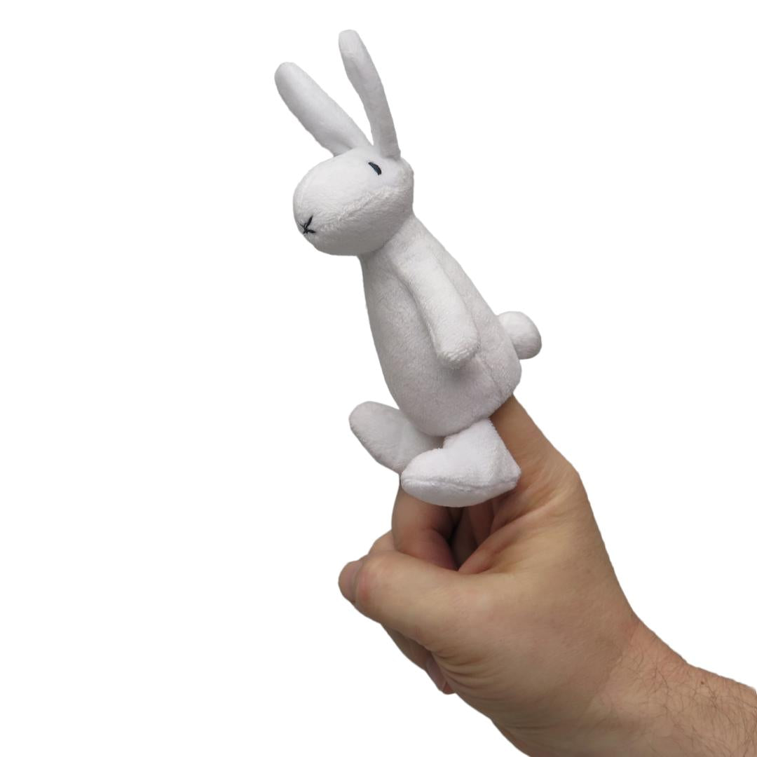 Rabbit Bobby - 15 cm Finger Puppet Plush Toy / Kralik Bobbek prstovy manasek
