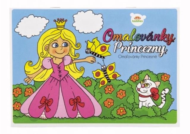 Omalovánky Princezny A5/8 listů
