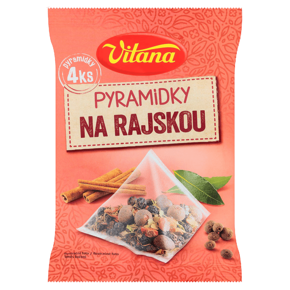 Pyramidenbeutel für Tomatensauce / Pyramidka Koreni Rajska Omacka