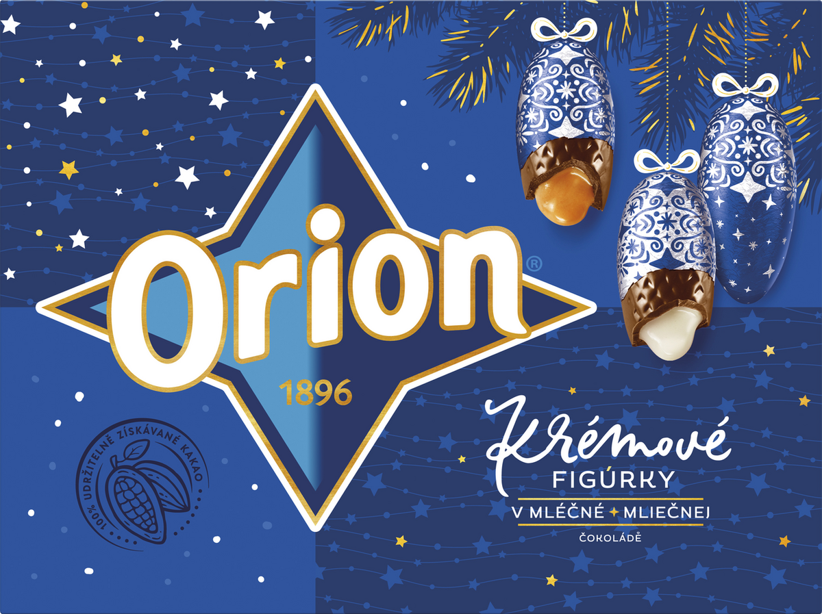 Orion Creamy Figures – Milk Chocolate with Lemon & Caramel Filling / Kremove figurky z mlecne cokolady s citronovo-karamelovou naplni