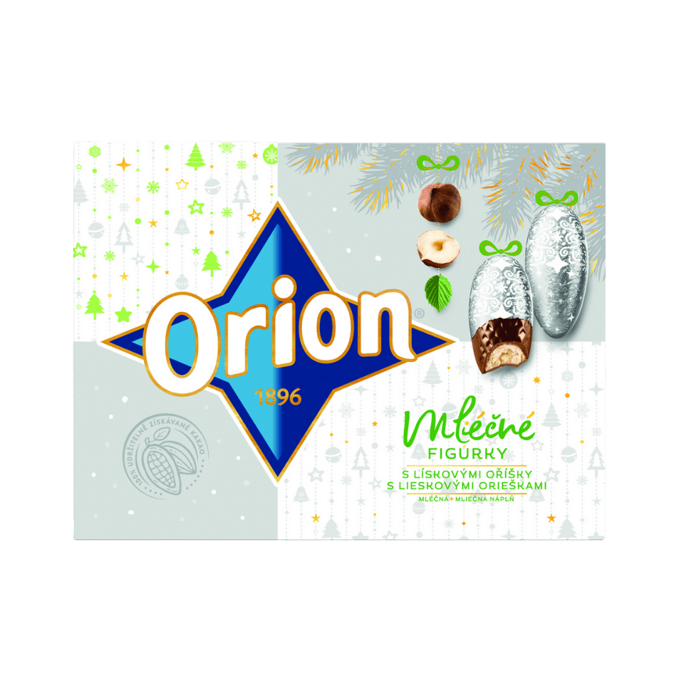 Orion Figurky Milk Chocolate Figures with Hazelnut Pieces / Cokoladove figurky s orisky