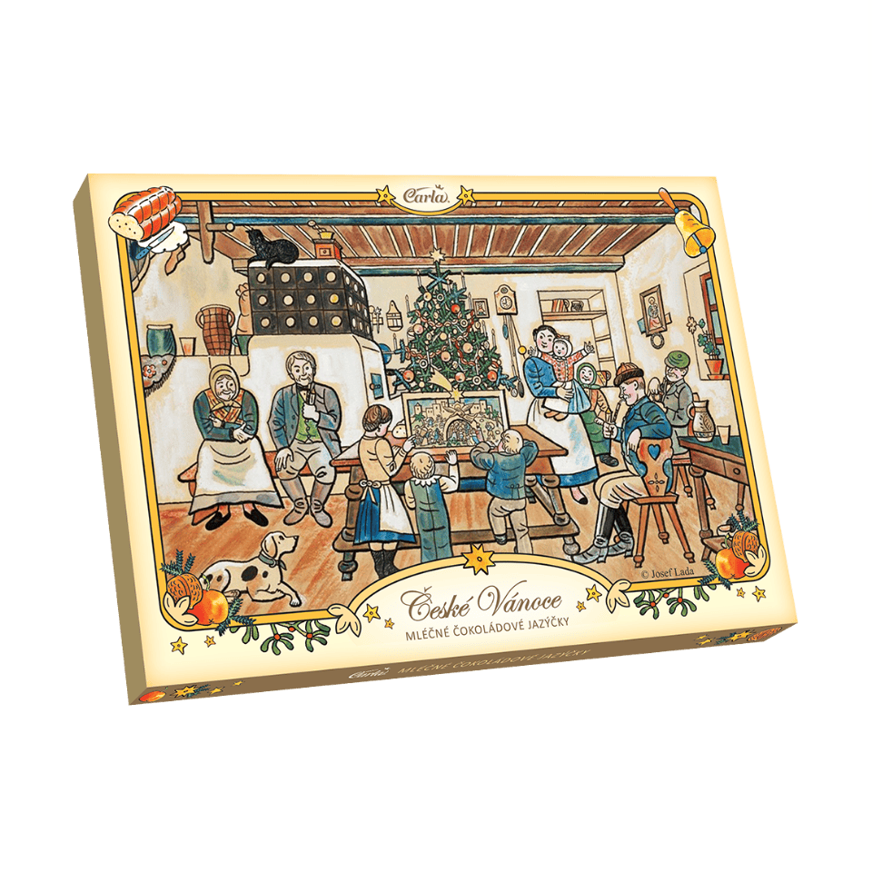 Carla Lada Christmas Chocolate Tongues / Carla Lada Vanocni Kocici Jazycky 100g