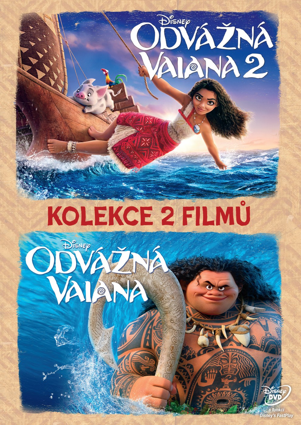 Moana 2-Movie Collection / Odvazna Vaiana kolekce 1+2 2 DVD