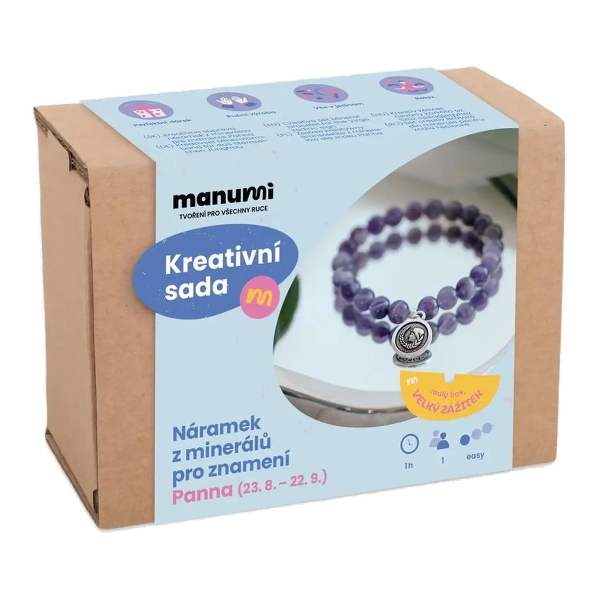 Manumi Gemstone Bracelet Kit, Zodiac Sign Virgo