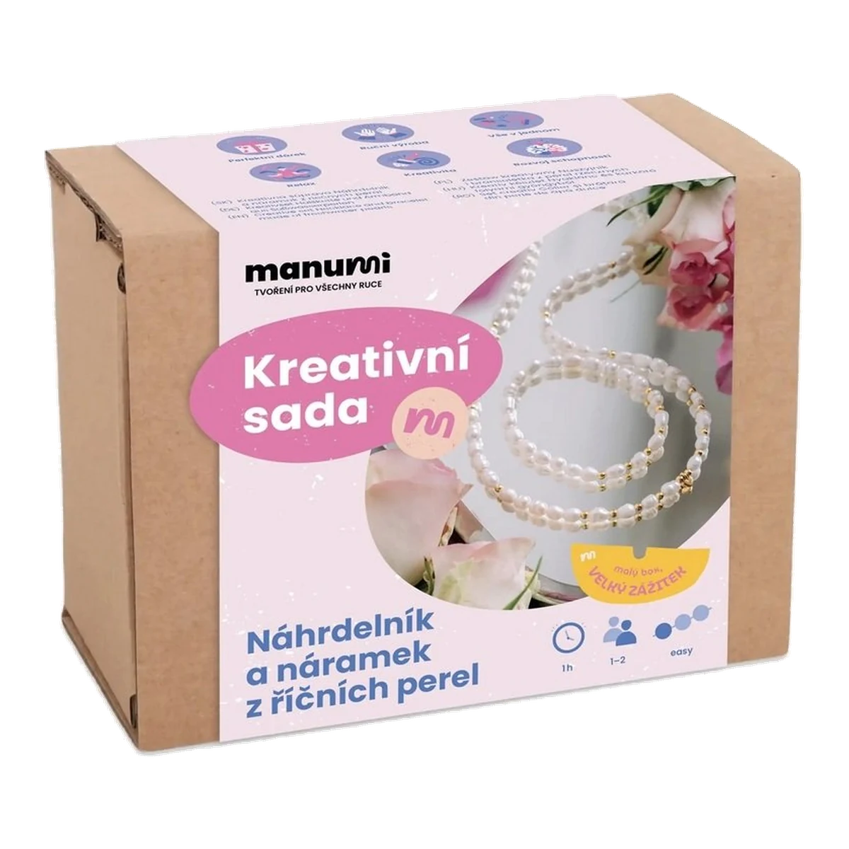 Manumi Freshwater Pearl Necklace and Bracelet Kit