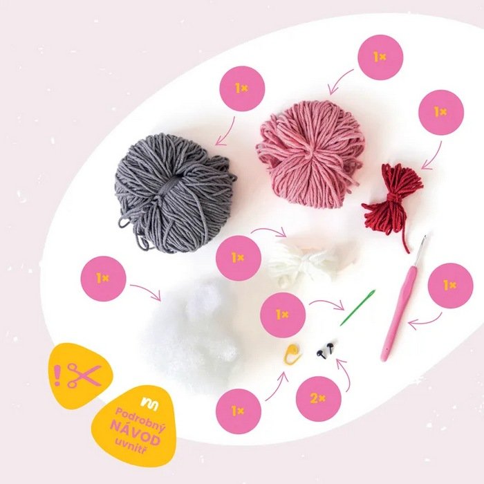 Manumi Amigurumi Crochet Kit, Miss Bunny