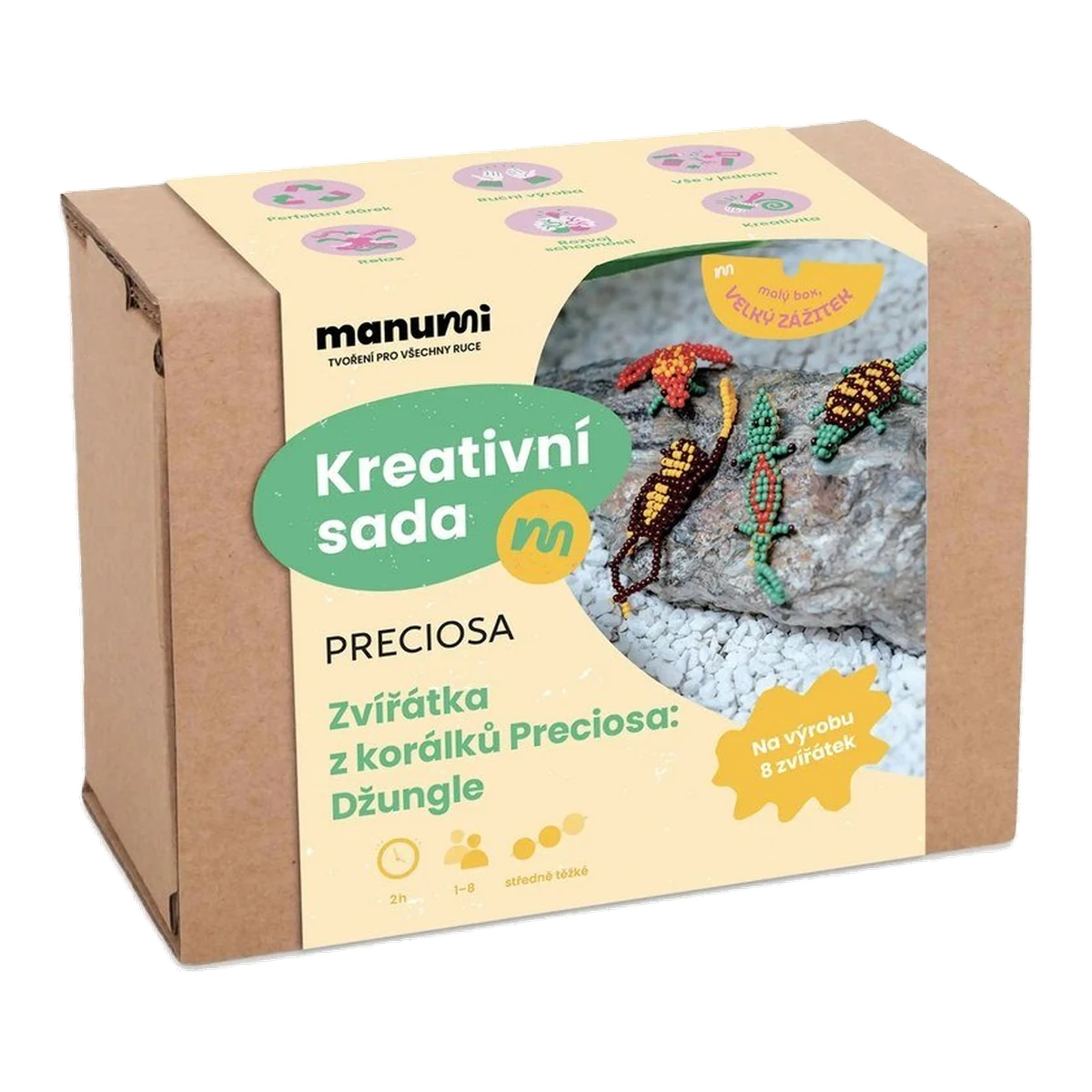 Manumi Preciosa Bead Animals Kit, Jungle Motifs