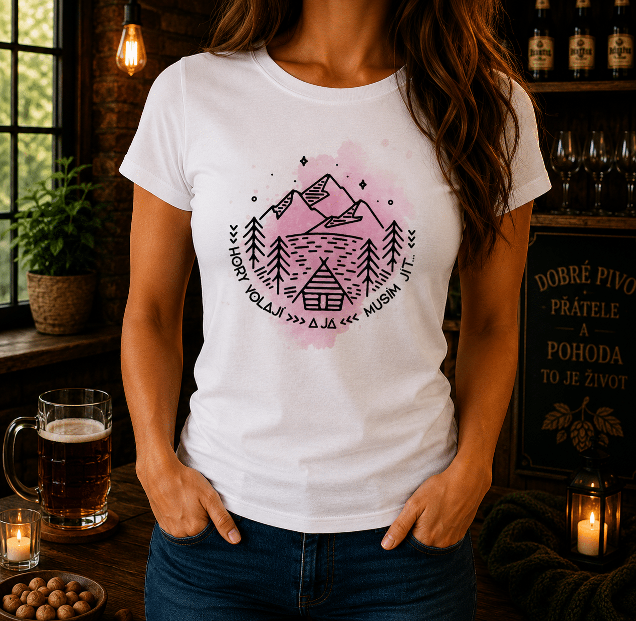 Women's T-shirt “Mountains Are Calling”