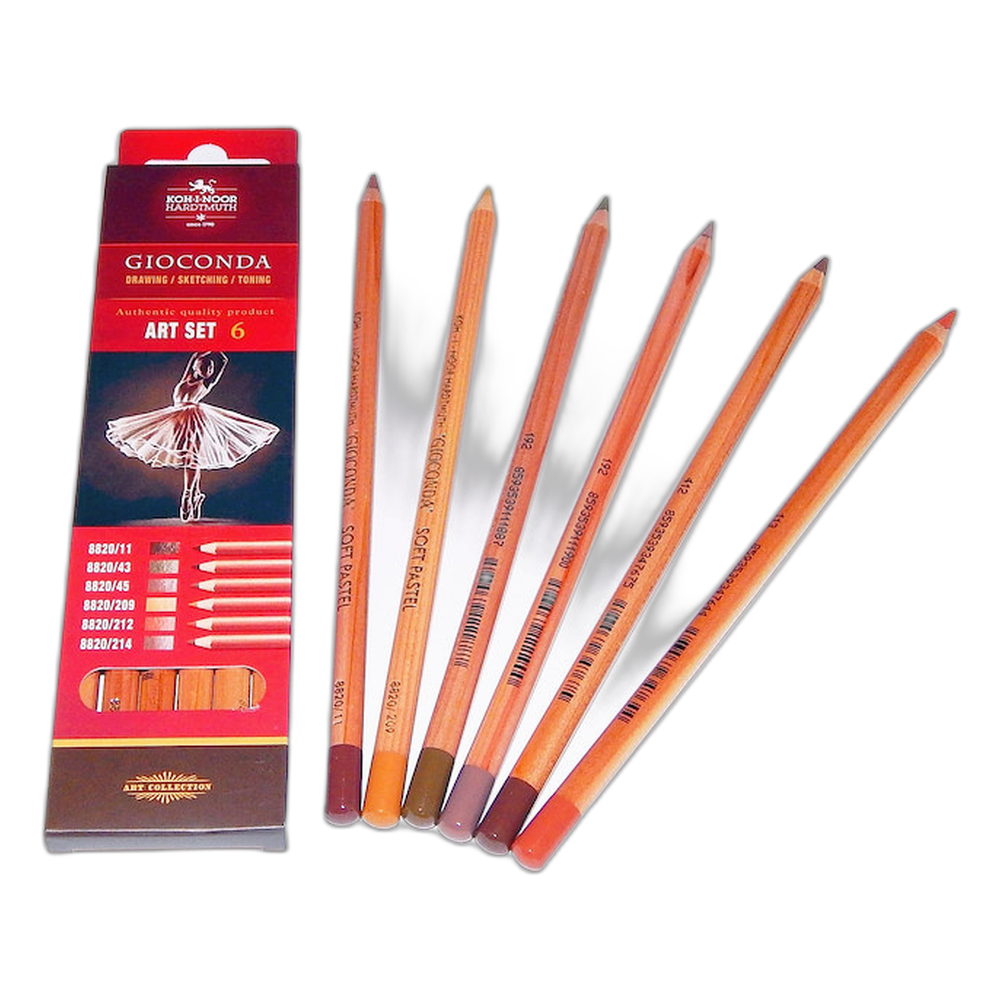 Koh-i-Noor 8826 Pastel Pencils Set of 6 Landscape