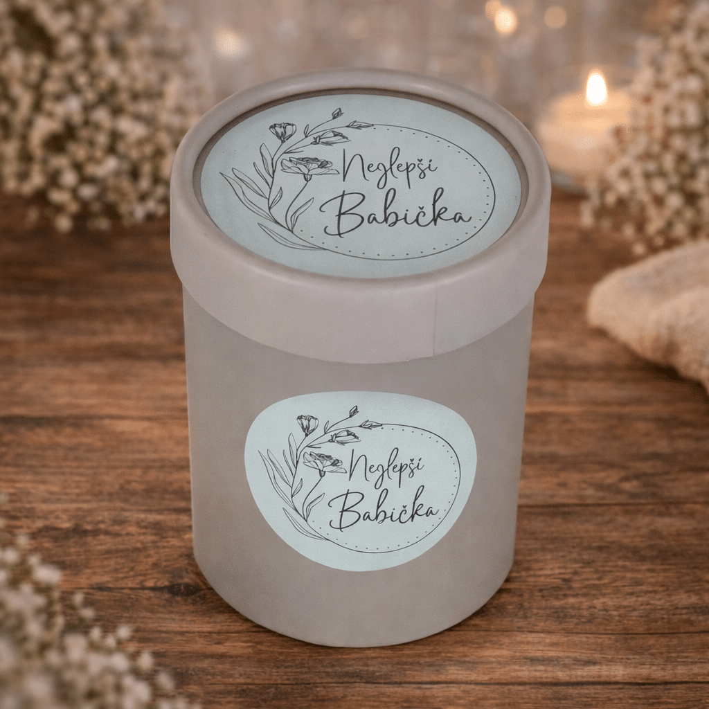 Scented Candle for the Best Grandmother in Gift Box, 200 g