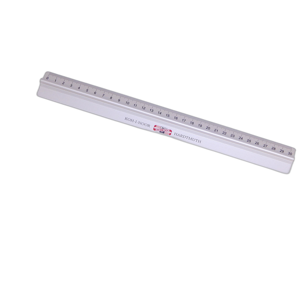 Koh-i-Noor Aluminium Ruler 30 cm with Grip