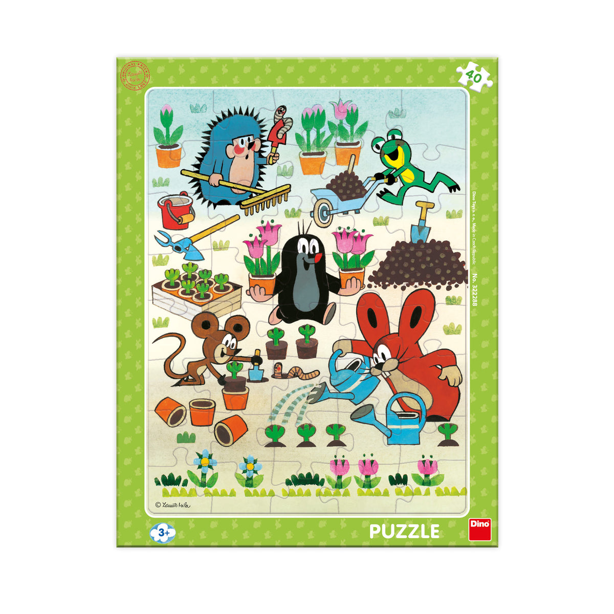 Children's jigsaw puzzle 40 pcs Little Mole the Gardener / Krtek