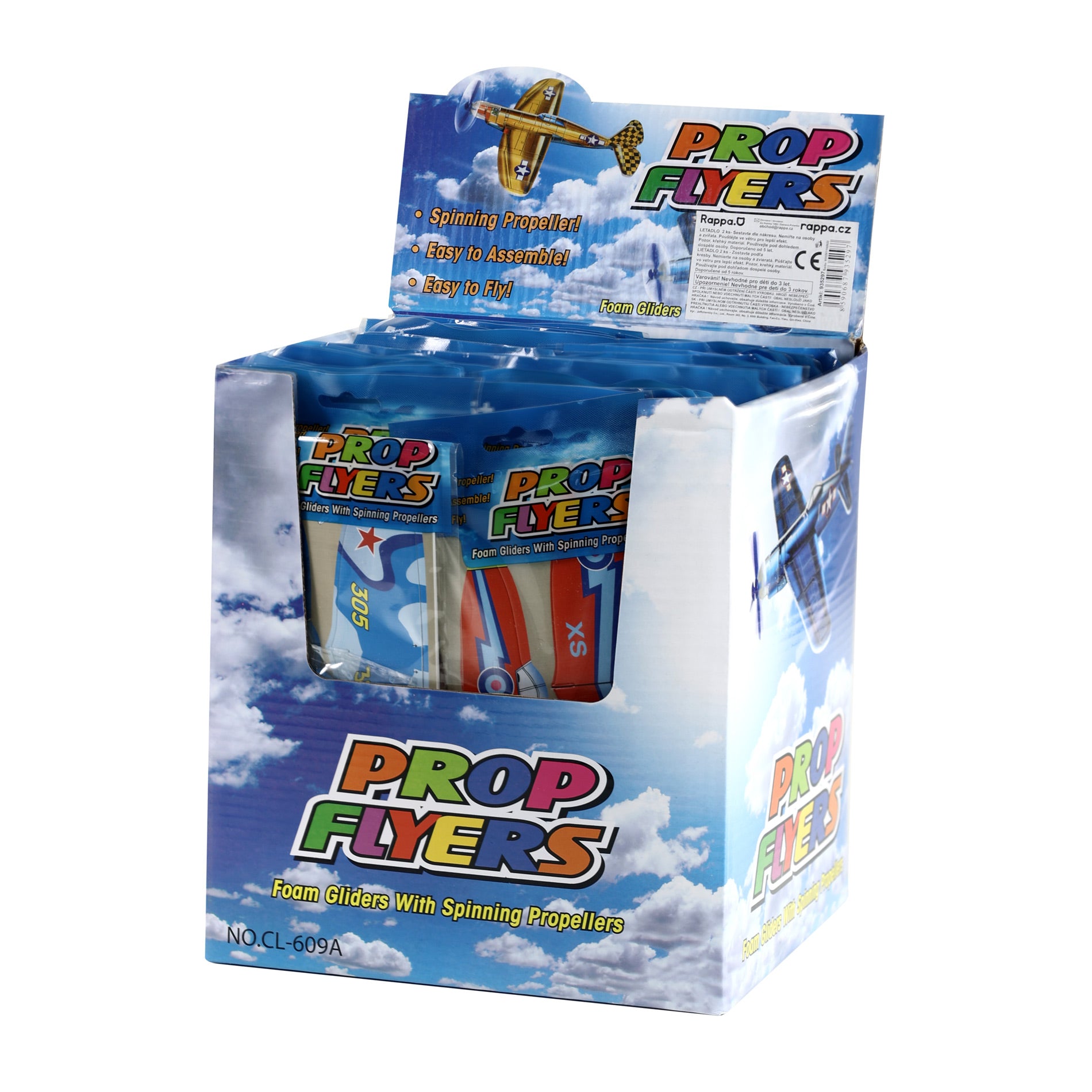 Throwing polystyrene airplanes with propellers 2 pcs