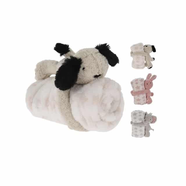 Children's Blanket with Plush Toy