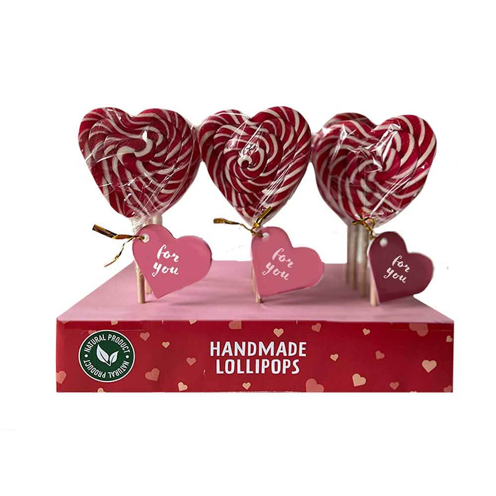 Twisted Heart-Shaped Lollipop 50 g