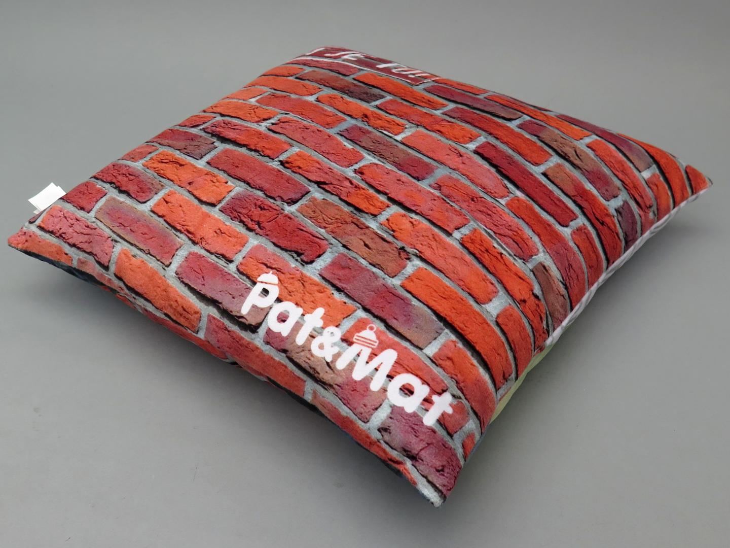 Pillow Double-sided 30x30 Cm, Pat And Mat