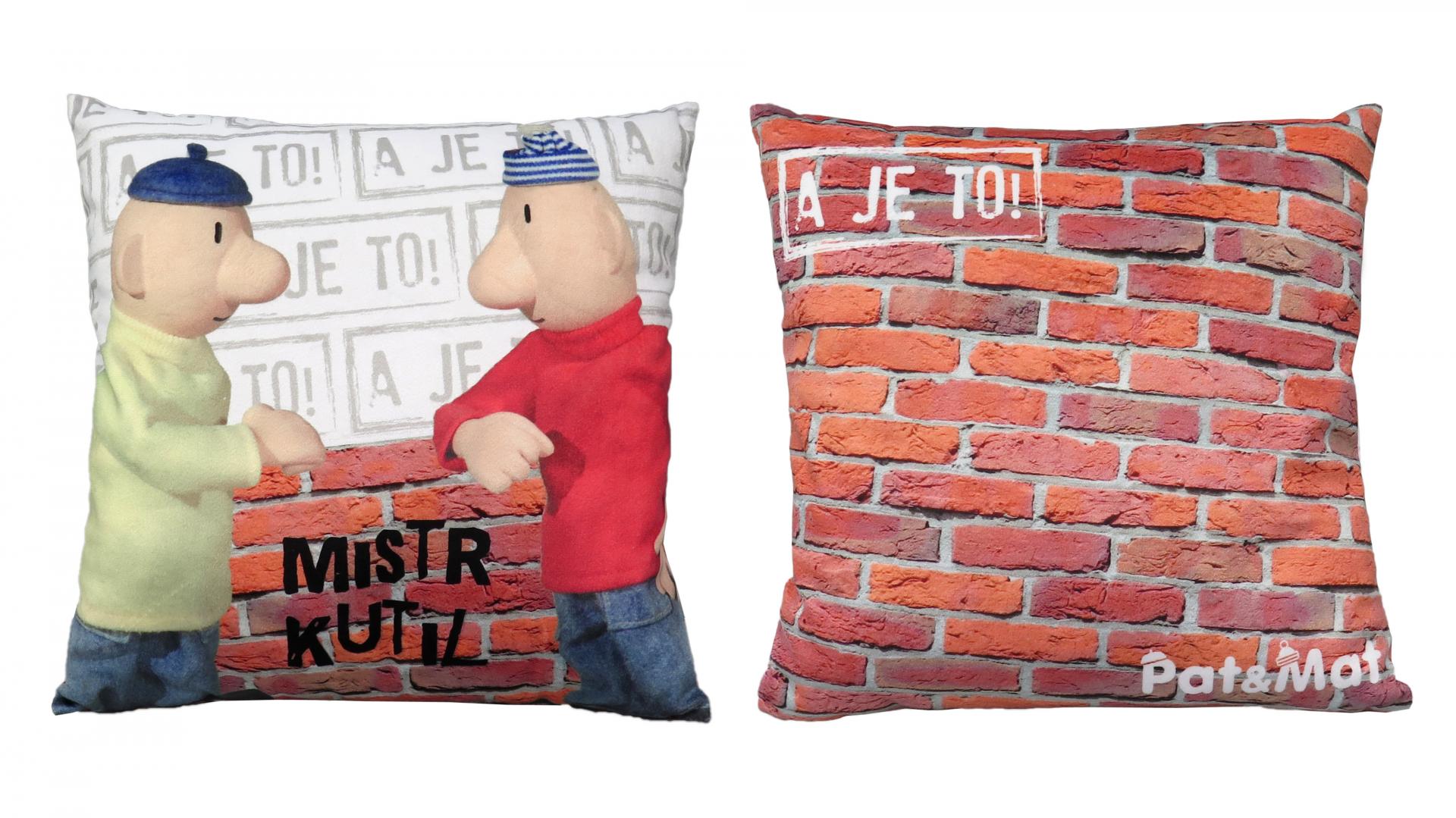 Kissen doppelseitig 30x30 cm, Pat und Matte / Polstarek Pat a Mar Zed