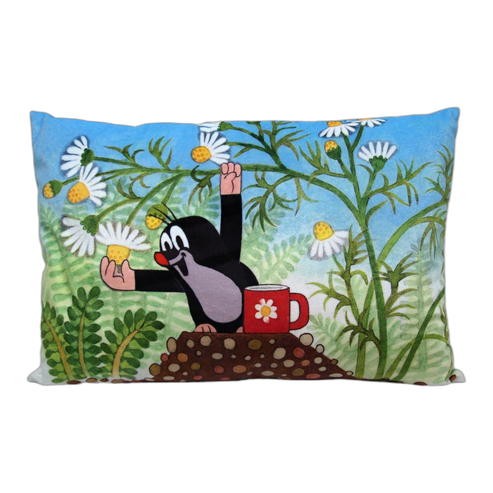 Little Mole pillow 45×30 cm, chamomile