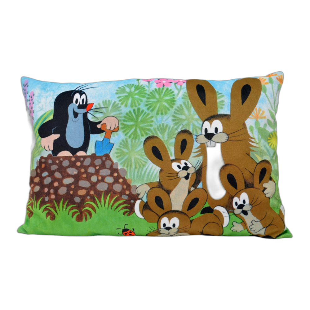 Little Mole pillow 45×30 cm, hares