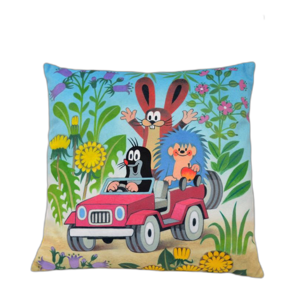 Little Mole pillow 30×30 cm, jeep