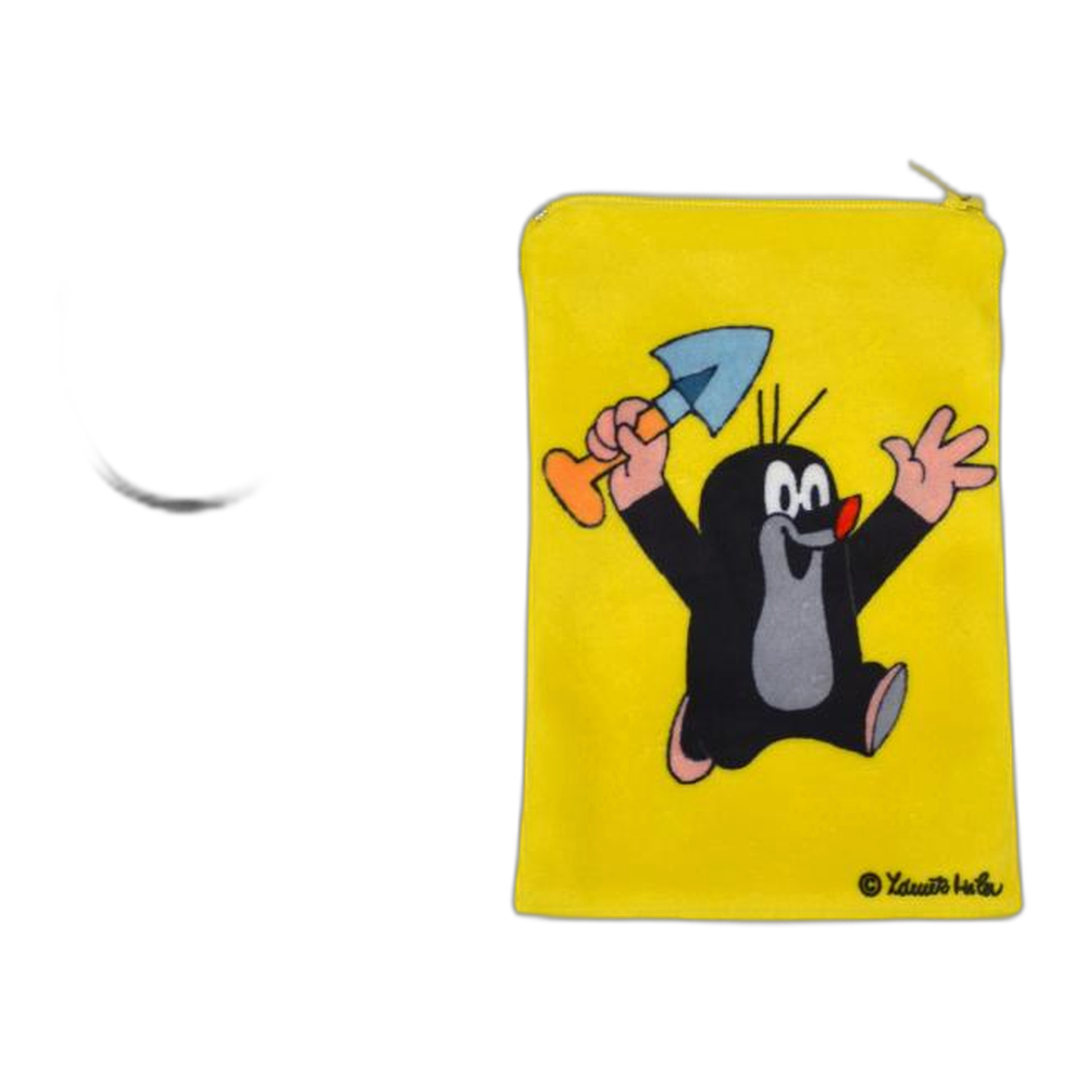 Little Mole neck pouch 10×15 cm, yellow