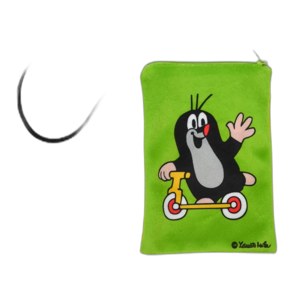 Little Mole neck pouch 10×15 cm, green