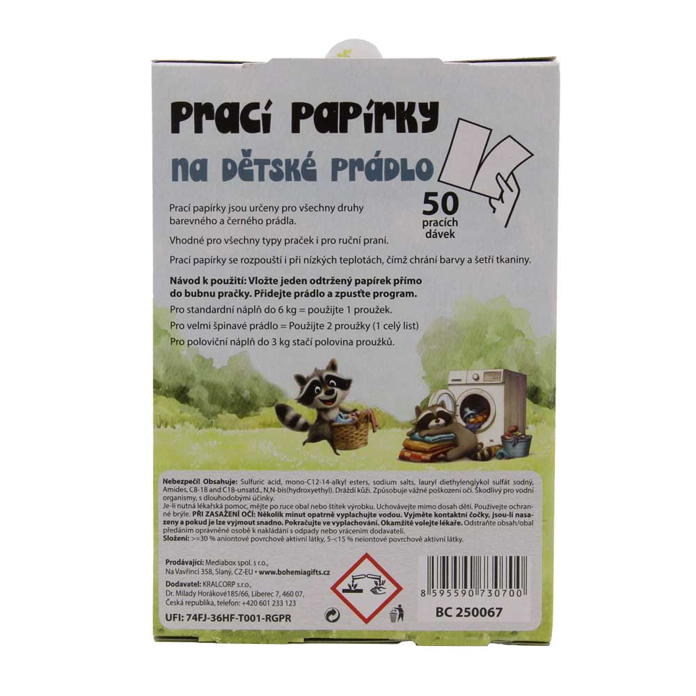 Laundry Detergent Sheets for Children’s Laundry – 50 Washes