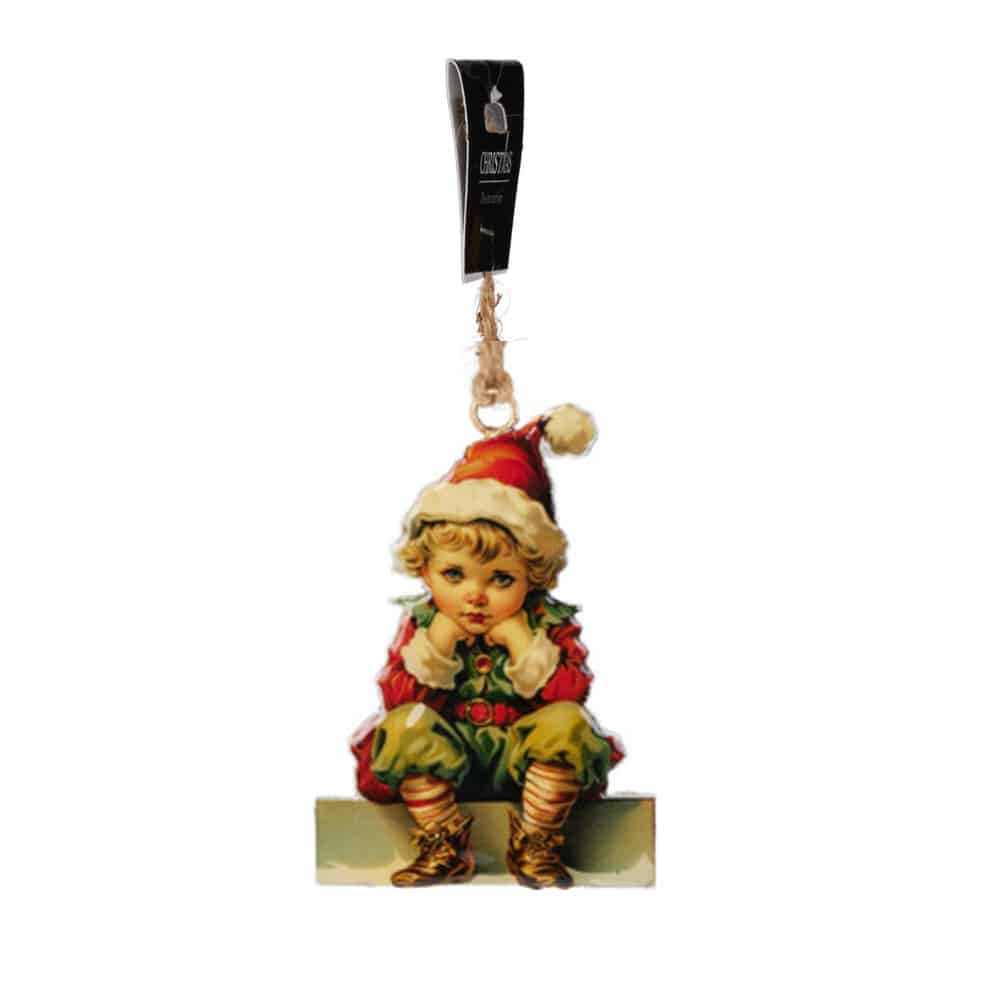 Tin Christmas Ornament – Boy