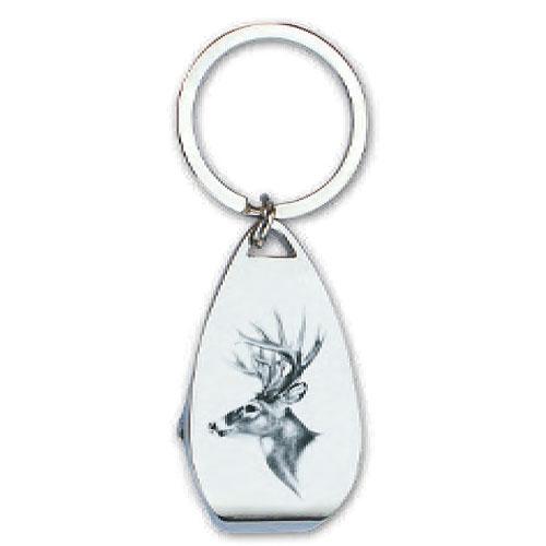 Hunter's Keychain with Bottle Opener and Deer