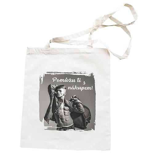 Cotton Tote Bag 42 x 38 cm – I'll Help You with the Shopping