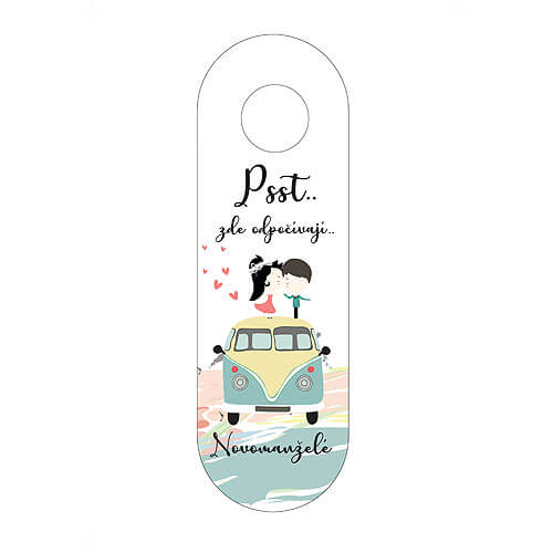 Door Hanger for Newlyweds – Shh, Newlyweds Resting