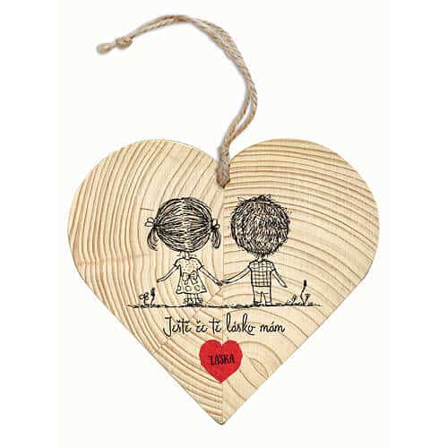 Wooden Heart for Loved Ones – Thank You, My Love