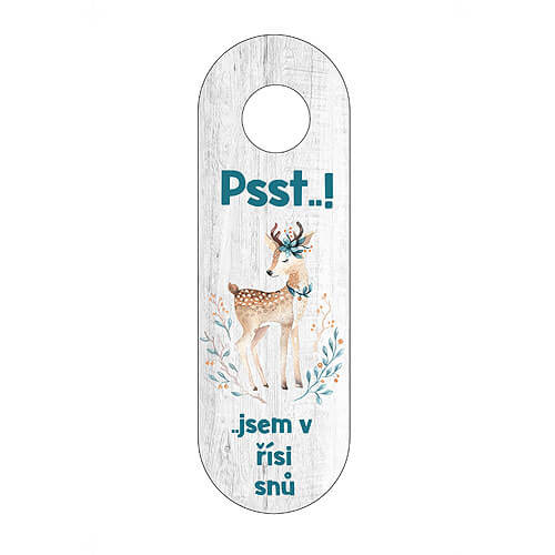 Baby Door Hanger with Deer – Shh, I’m in Dreamland