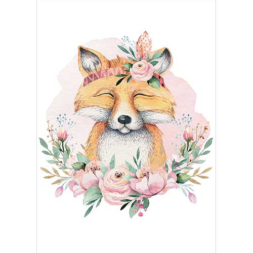 Children's Fox Poster, A4