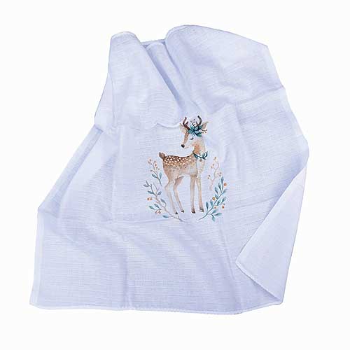 Baby Cotton Nappy with Deer Print