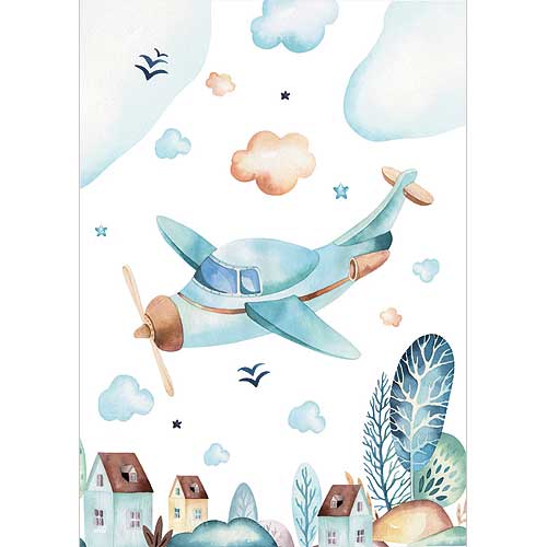 Children's Airplane Poster A3