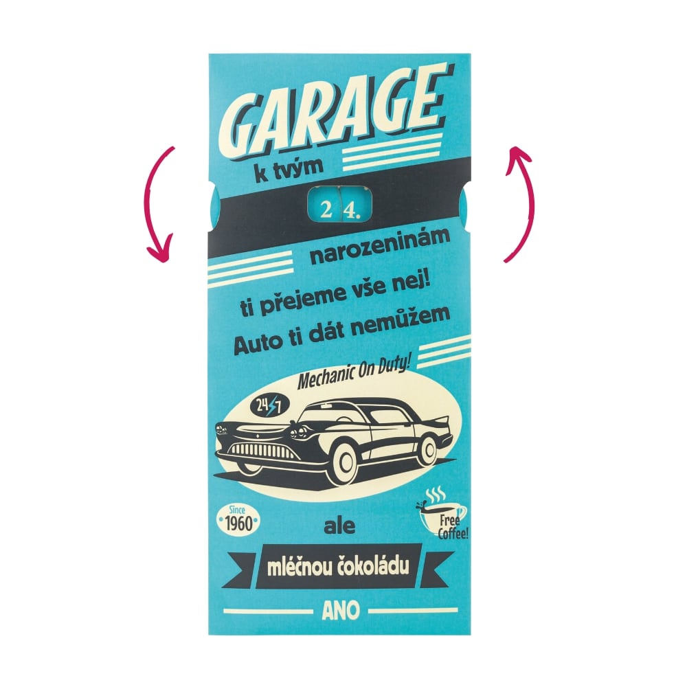 Interactive Birthday Milk Chocolate for Men – Garage