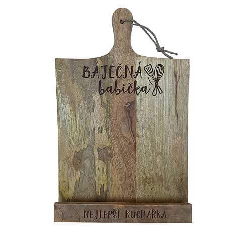 Wooden Cookbook Stand for a Wonderful Grandmother