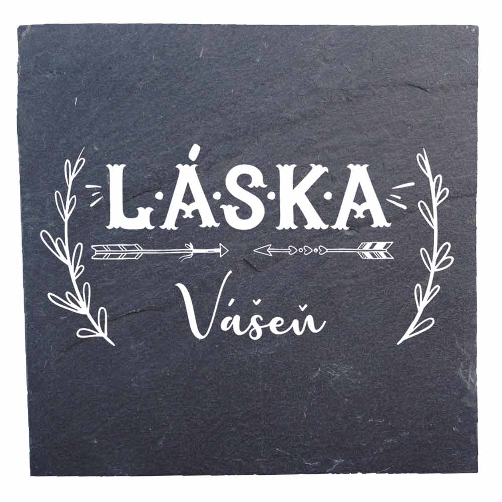 Stoneware Coaster 10 cm – Love and Passion