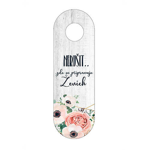 Groom's Do Not Disturb Door Hanger