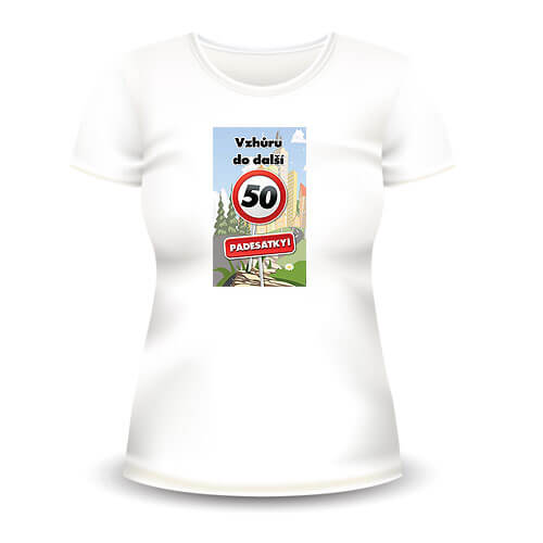 Women's T-shirt for 50th Birthday – Onward to the Next Fifty
