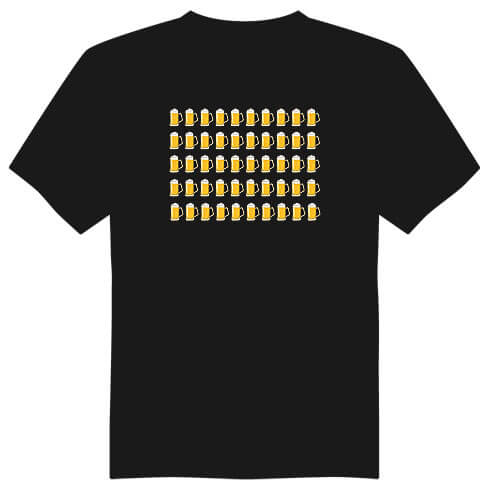 Men's 50th Birthday T-shirt – Half-Litre Glasses