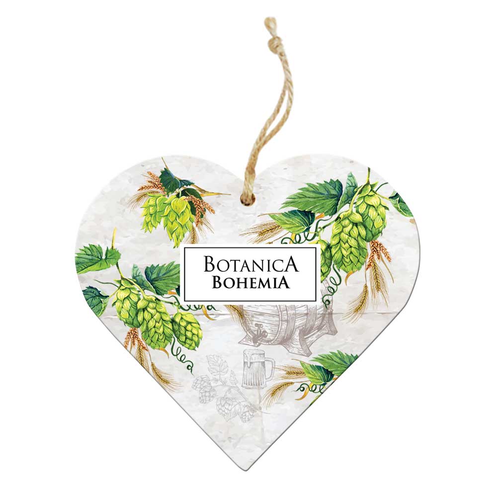 Botanica Linen Fragrance Wooden Heart – Hops