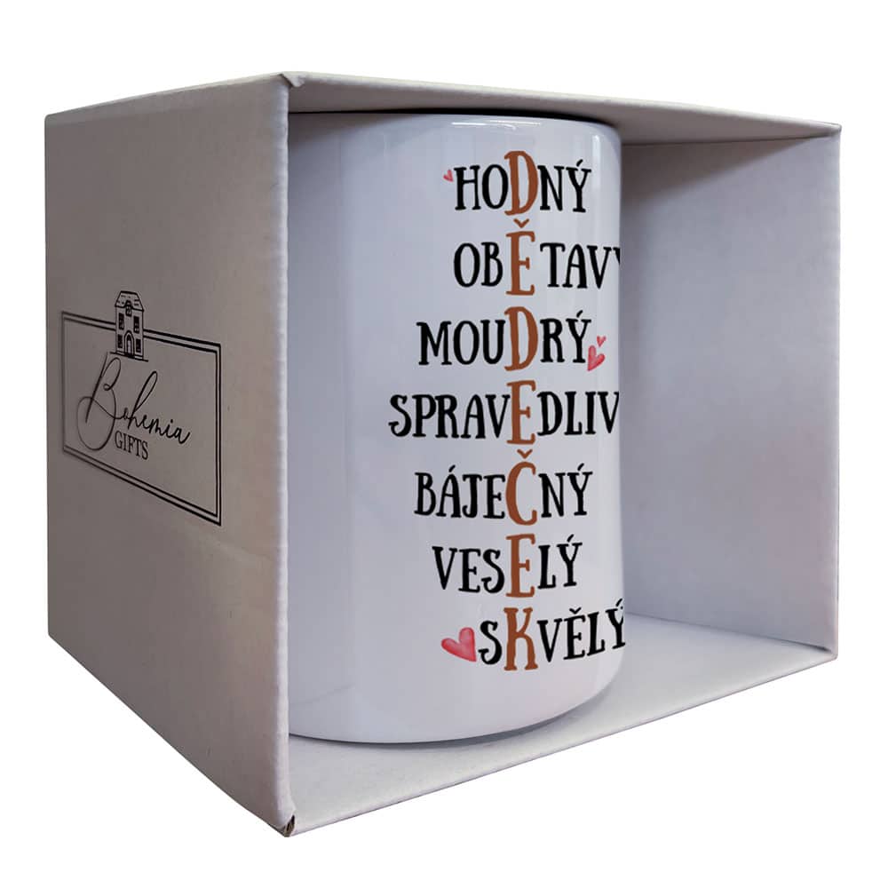 Ceramic Mug 350 ml in a Gift Box for Grandfather