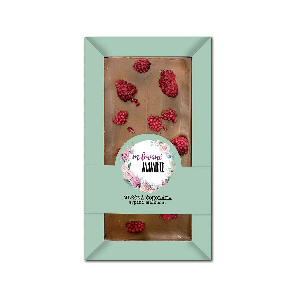 Milk Chocolate with Raspberries for a Beloved Mother