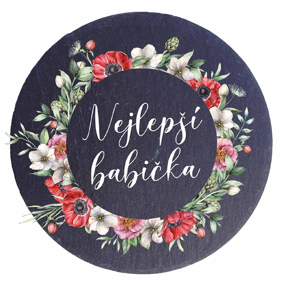 Stoneware Coaster 10 cm – Best Grandma