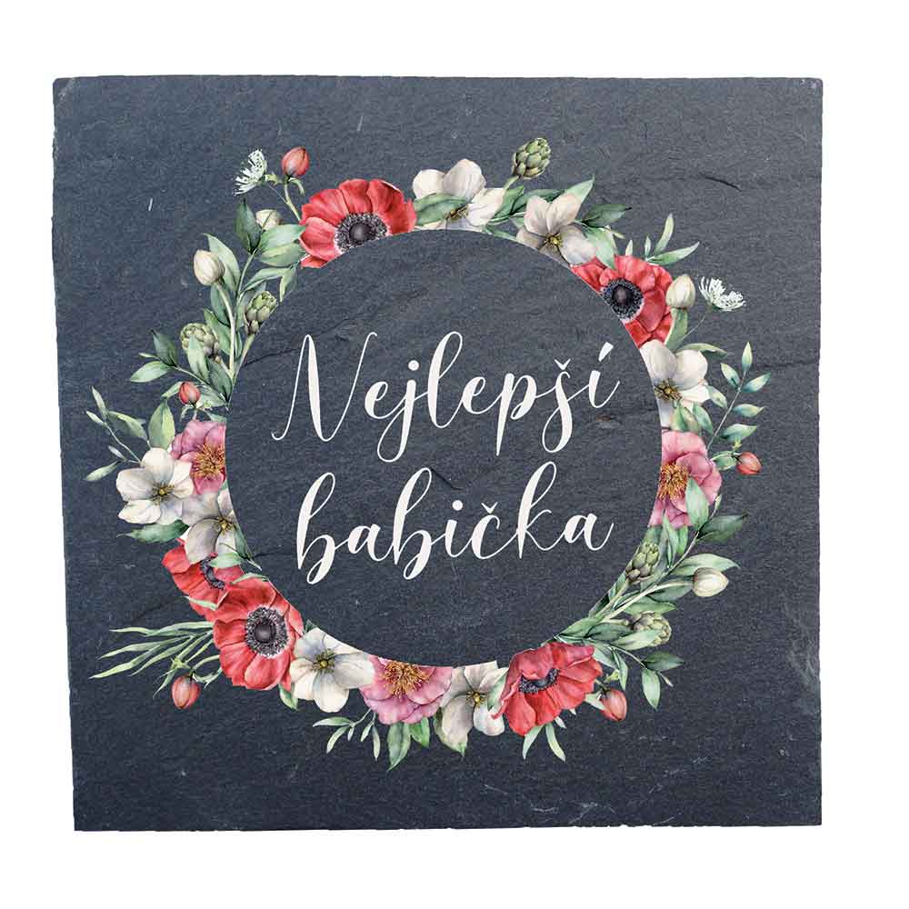 Stoneware Coaster 10 cm – Best Grandma