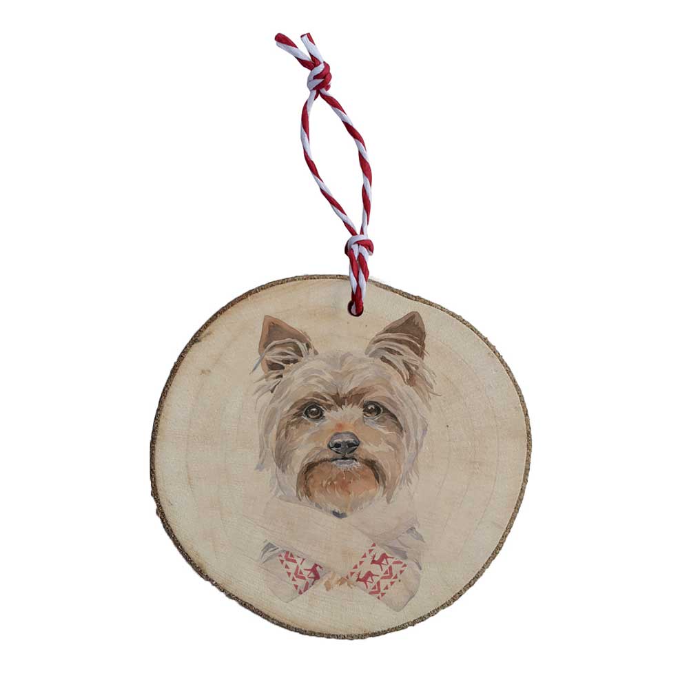 Wooden Christmas Ornament – Yorkshire Terrier