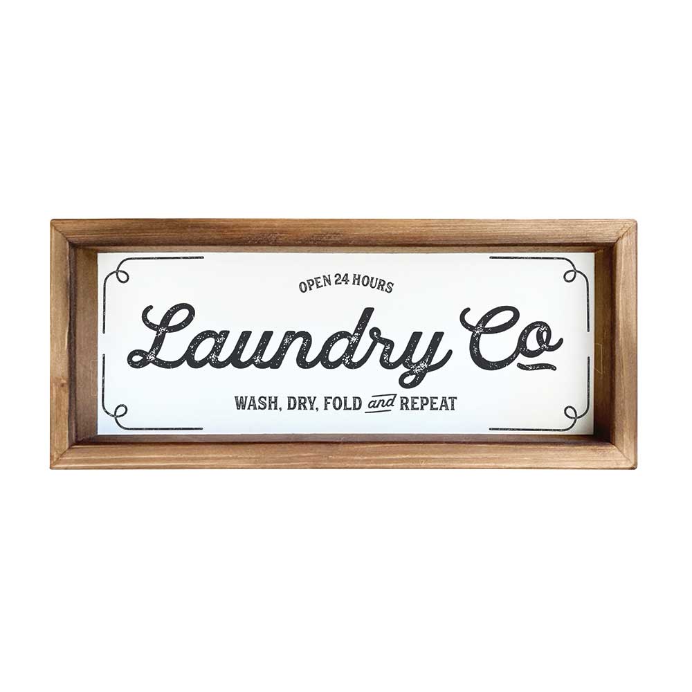 Laundry Co Decorative Wall Picture, 15 x 42 cm